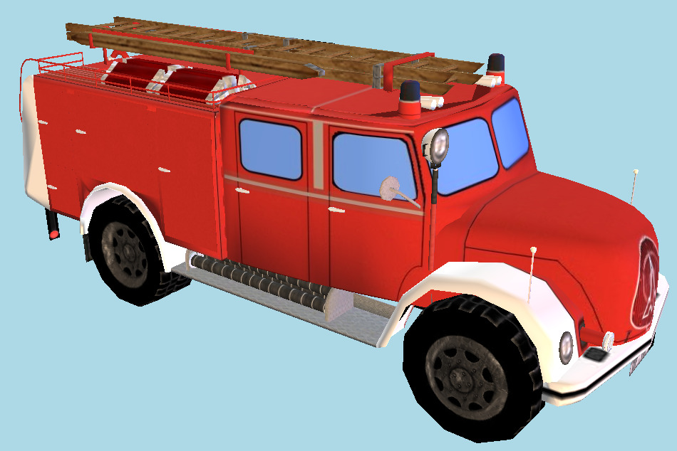 Magirus Deutz Firetrucks 3d model